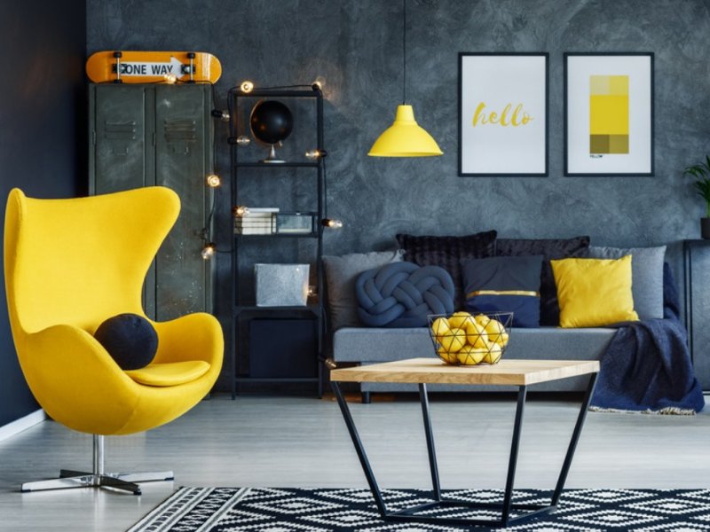 Make a fusion of Living Room Wallpaper Design